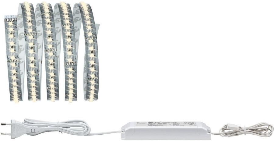 Paulmann Led-strepen MaxLED 1000 Basisset 1 5m IP20 2700K 18W 230 24V 36VA zilverkleur (1 stuk) - Foto 8