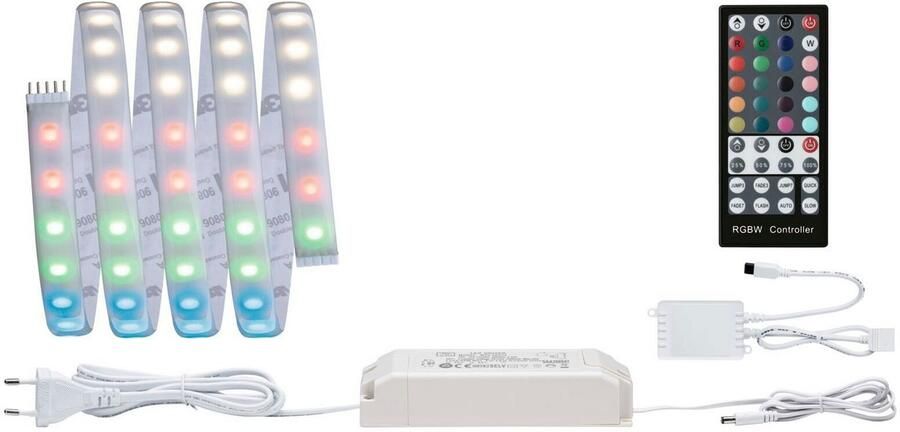 Paulmann Led-strepen MaxLED 1000 Basisset 1 5m IP44 Deksel 3000K 18W 230 24V 50VA zilverkleur - Foto 6