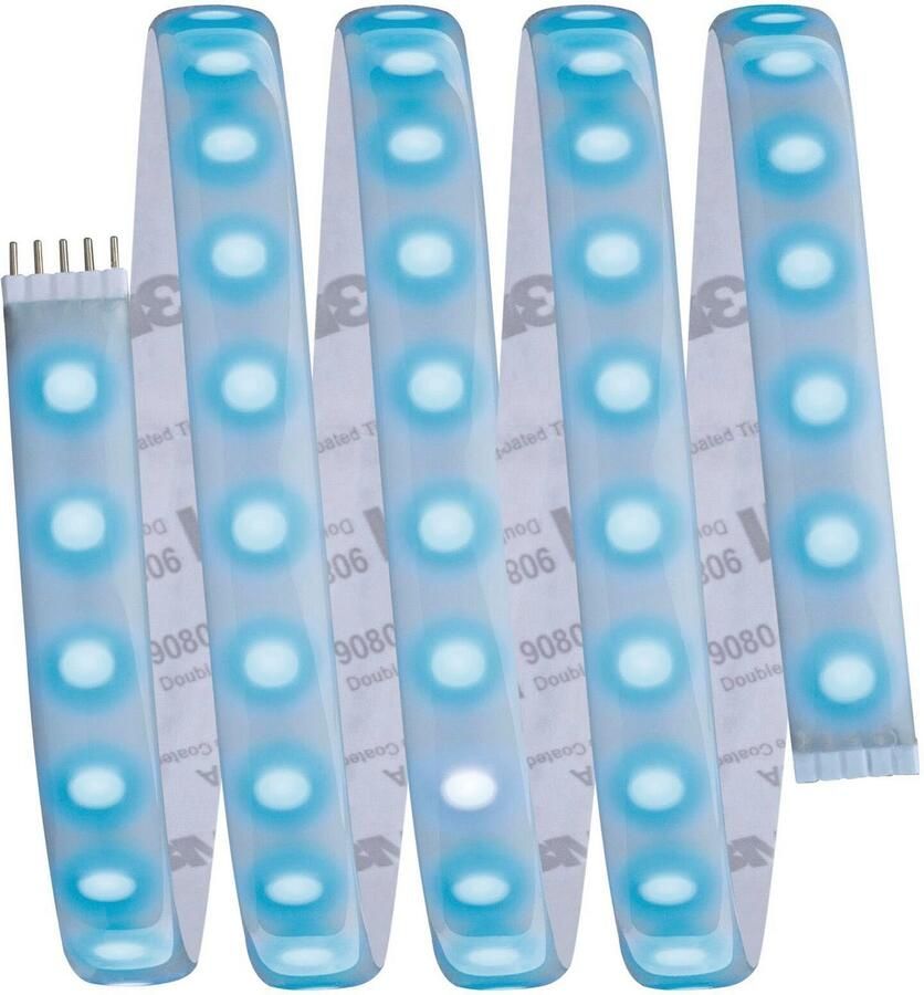 Paulmann Led-strepen MaxLED 1000 Basisset 1 5m IP44 Deksel 3000K 18W 230 24V 50VA zilverkleur - Foto 4