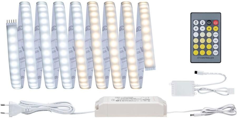 Paulmann Led-strepen MaxLED 1000 Basisset 3m IP44 Deksel 2700-6500K 32W 230 24V 60VA - Foto 8