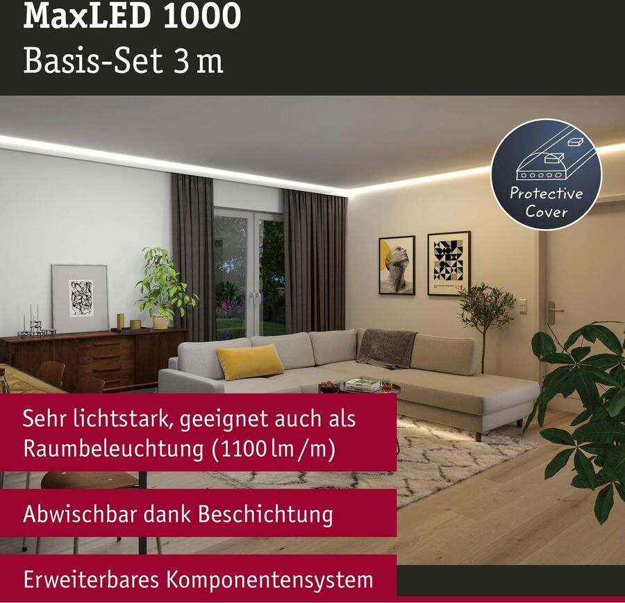 Paulmann Led-strepen MaxLED 1000 Basisset 3m IP44 Deksel 2700-6500K 32W 230 24V 60VA - Foto 4