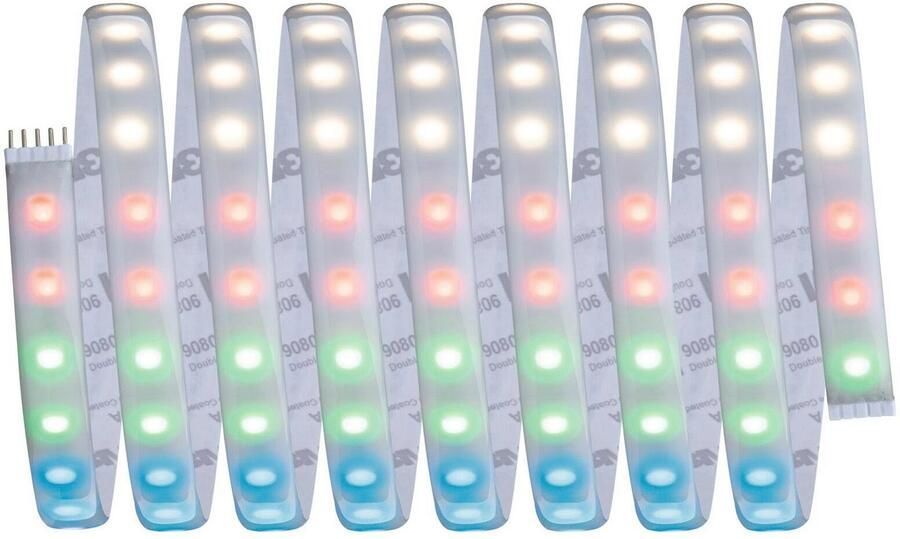 Paulmann Led-strepen MaxLED 1000 Basisset 3m RGBW IP44 Deksel 3000K 33W 230 24V 75VA zilverkleur - Foto 5