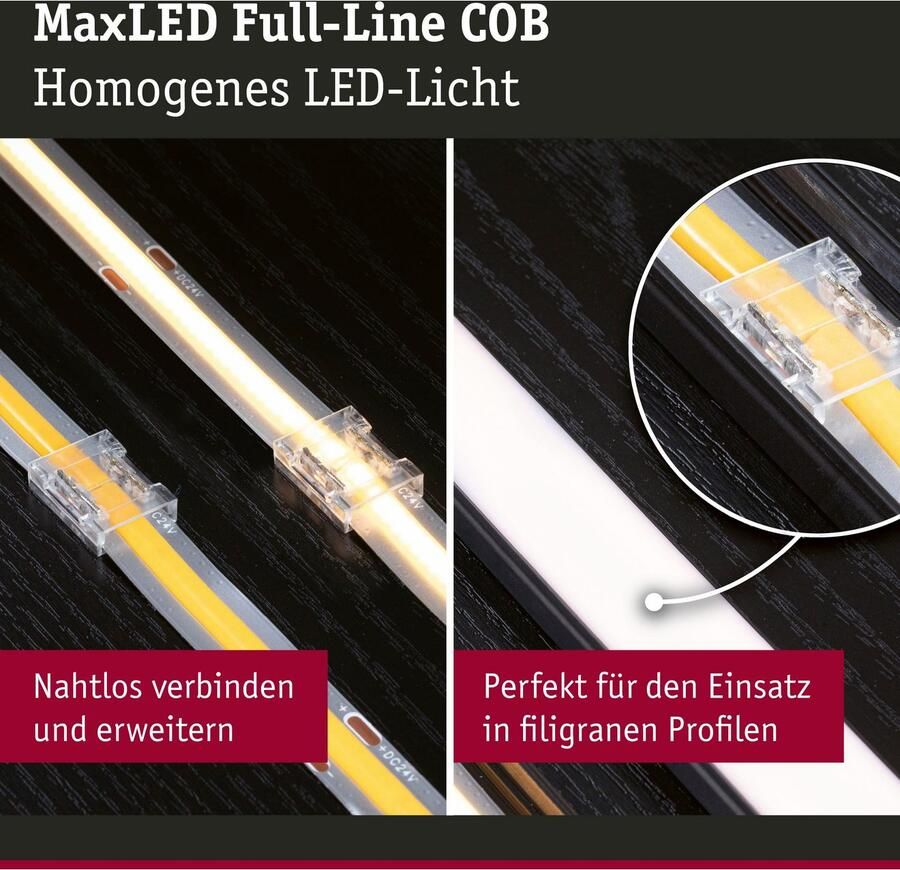 Paulmann Led-strepen MaxLED 1000 Connector Set Full-Line COB 2-pack 133m (1 stuk) - Foto 3