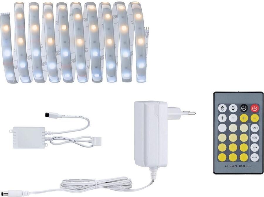 Paulmann Led-strepen MaxLED 250 Basisset 3m 11W 230 24V 24VA zilverkleur kunststof (1 stuk) - Foto 5