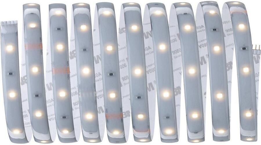 Paulmann Led-strepen MaxLED 250 Basisset 3m 2700K 12W 230 24V 24VA zilverkleur kunststof (1 stuk) - Foto 4