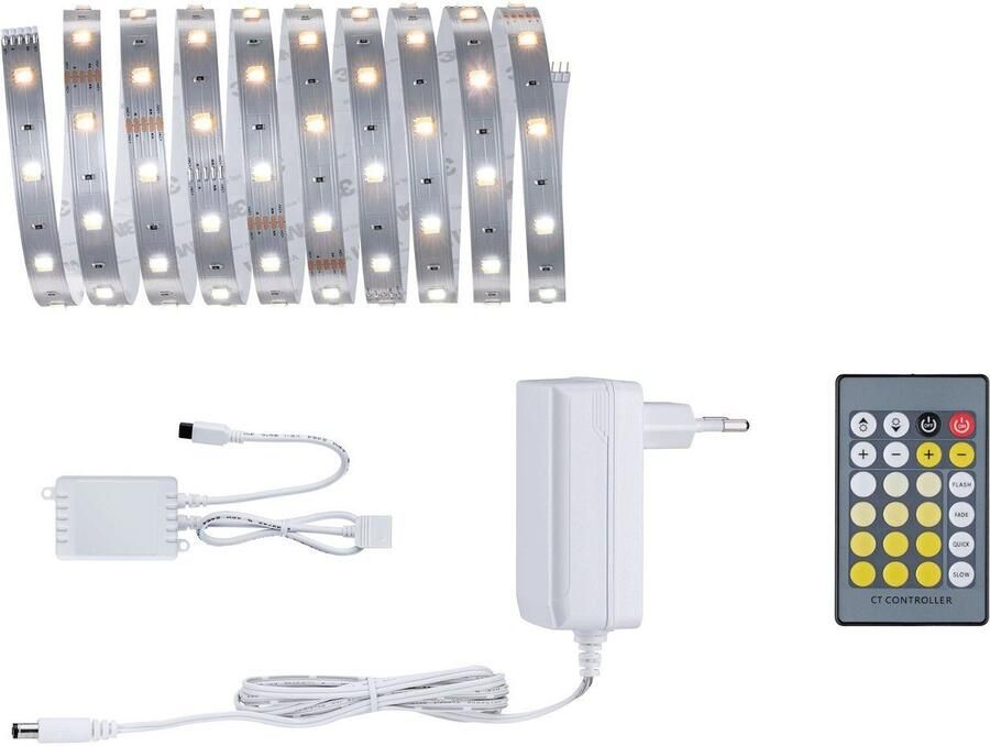 Paulmann Led-strepen MaxLED 250 Basisset 3m IP20 2700-6500K 11W 230 24V 24VA zilverkleur (1 stuk) - Foto 5