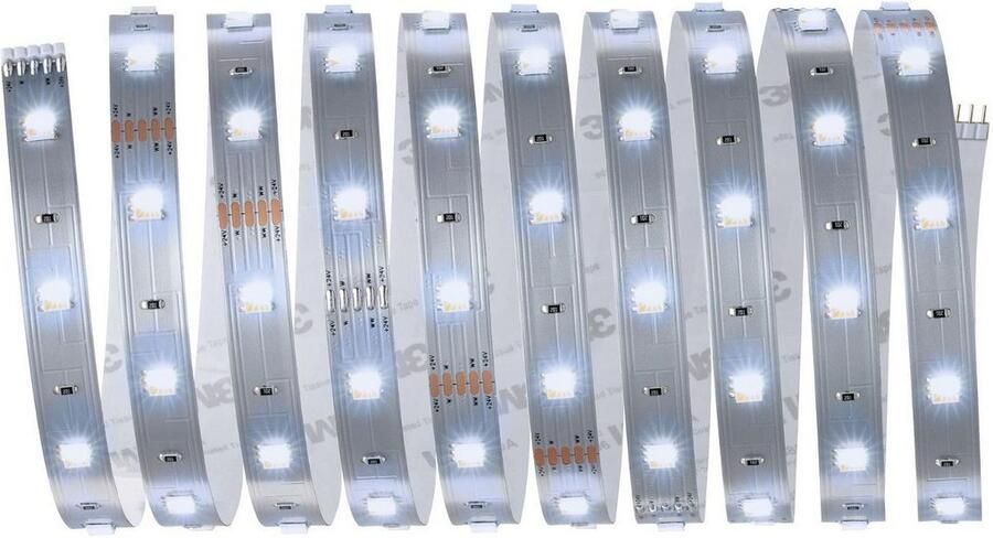 Paulmann Led-strepen MaxLED 250 Basisset 3m IP20 2700-6500K 11W 230 24V 24VA zilverkleur (1 stuk) - Foto 4