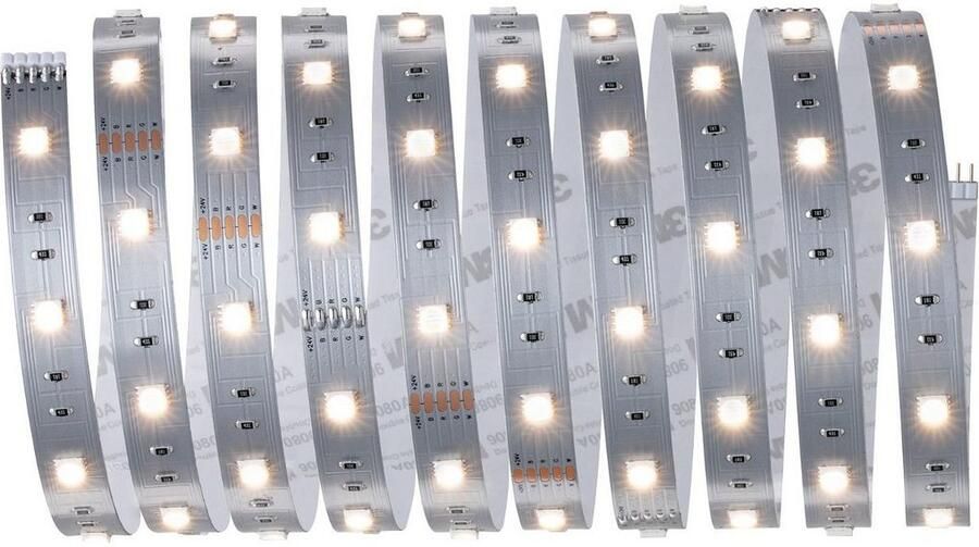 Paulmann Led-strepen MaxLED 250 Basisset 3m RGBW IP20 3000K 20W 230 24V 24VA zilverkleur (1 stuk) - Foto 4