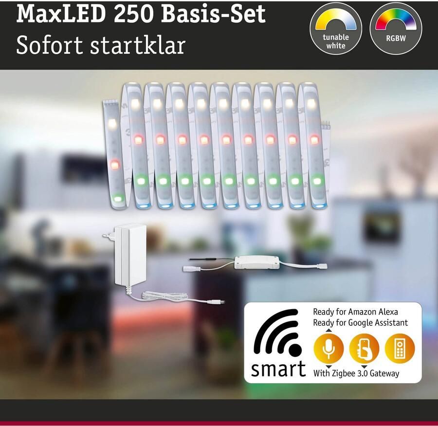 Paulmann Led-strepen MaxLED 250 Basisset Smart Home Zigbee IP44 15W 600 600lm (1 stuk) - Foto 2