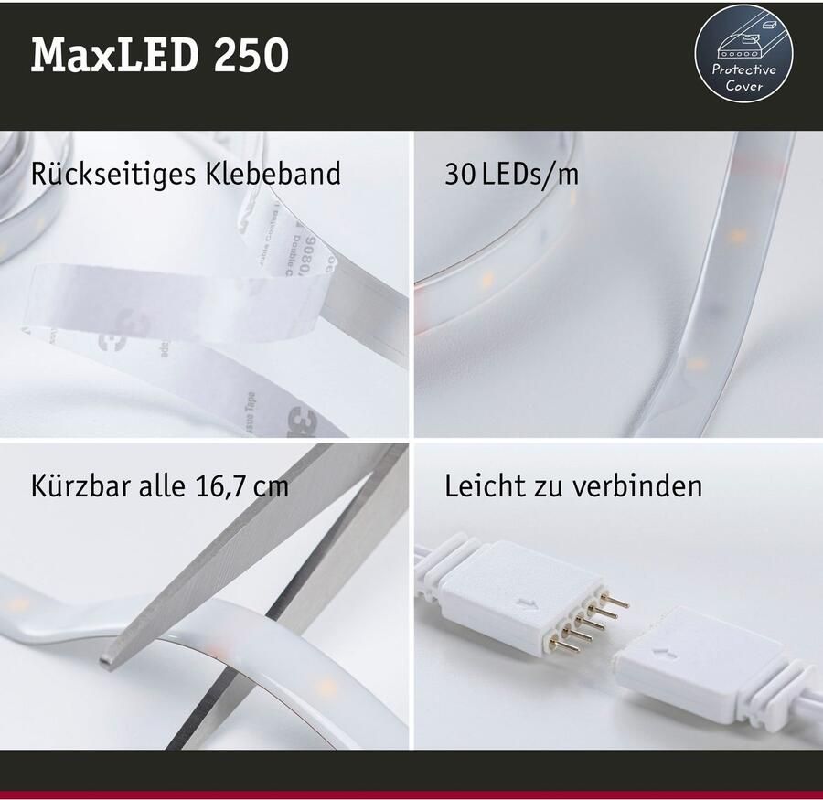 Paulmann Led-strepen MaxLED 250 Basisset Smart Home Zigbee IP44 15W 600 600lm (1 stuk)