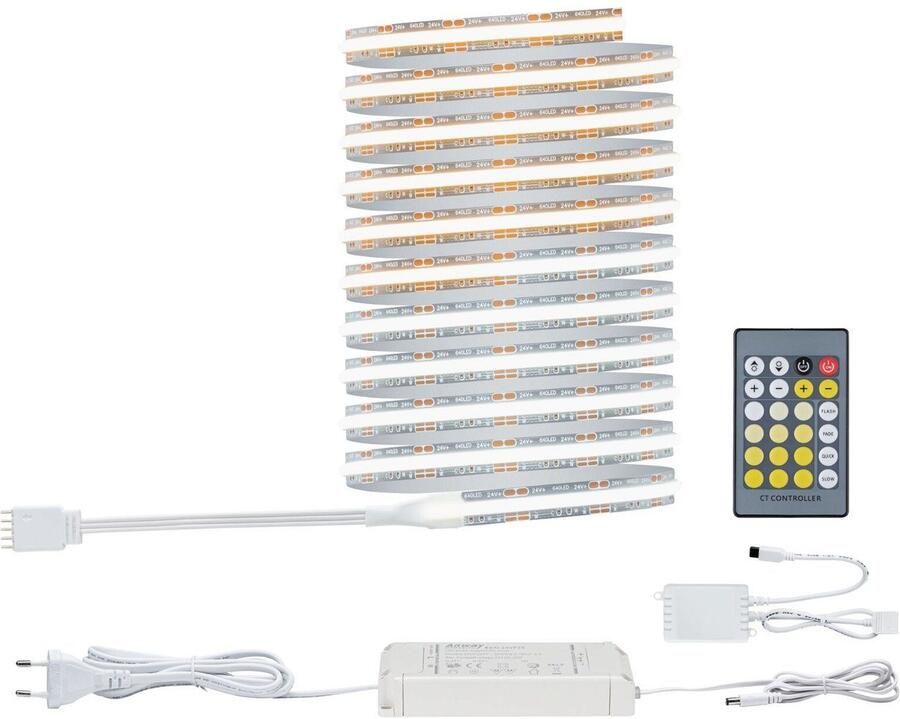 Paulmann Led-strepen MaxLED 500 Basis Set 3m 15W 230 24V zilverkleur kunststof - Foto 3