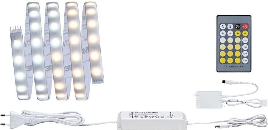 Paulmann Led-strepen MaxLED 500 Basisset 1 5m 10W 230 24V 20VA zilverkleur kunststof (1 stuk) - Foto 6
