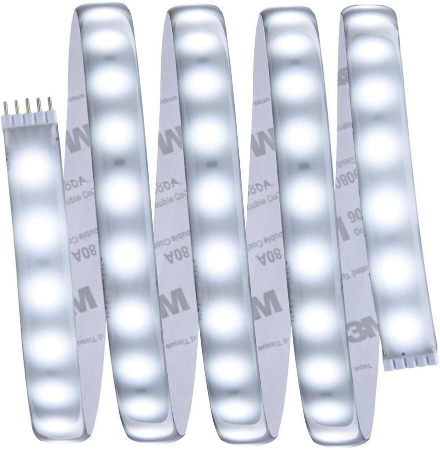 Paulmann Led-strepen MaxLED 500 Basisset 1 5m Daglichtwit IP44 8 5W 825lm gecoat (1 stuk)