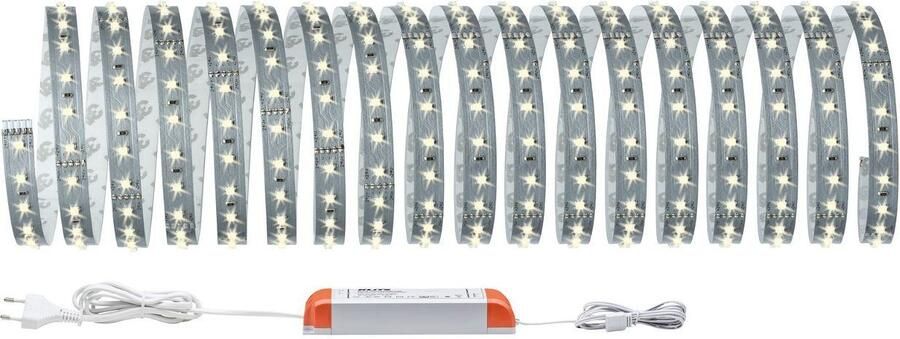 Paulmann Led-strepen MaxLED 500 Basisset 10m IP20 2700K 50W 230 24V 75VA zilverkleur (1 stuk) - Foto 7