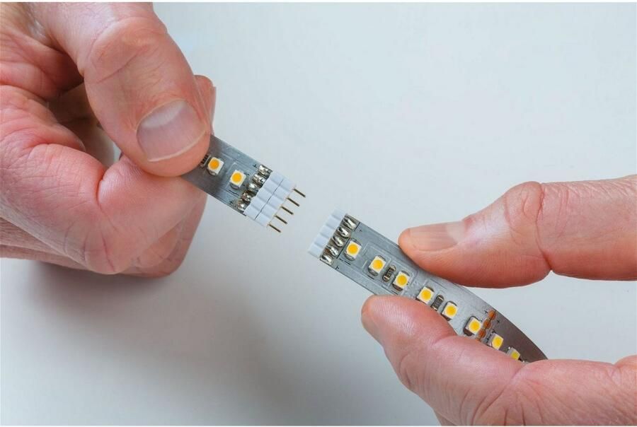 Paulmann Led-strepen MaxLED 500 Basisset 5m IP20 2700K 30W 230 24V 60VA zilverkleur (1 stuk) - Foto 5