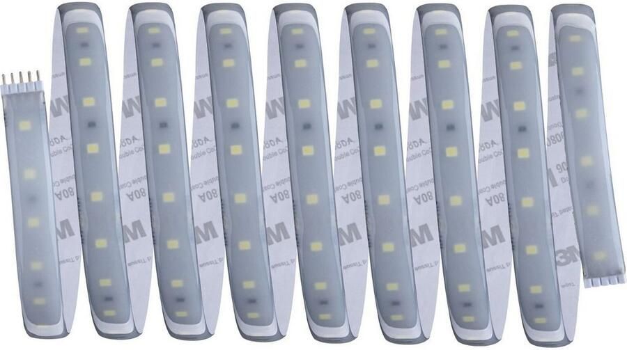 Paulmann Led-strepen MaxLED 500 Basisset 3m Daylight 18W 230 24V 36VA zilverkleur kunststof (1 stuk) - Foto 4