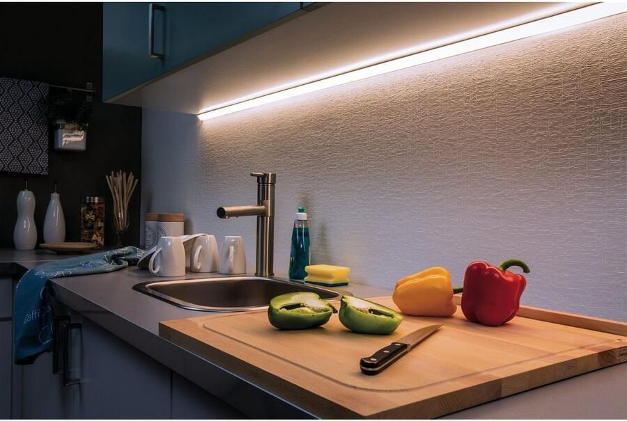 Paulmann Led-strepen MaxLED 500 Basisset 3m Daylight 18W 230 24V 36VA zilverkleur kunststof (1 stuk) - Foto 2