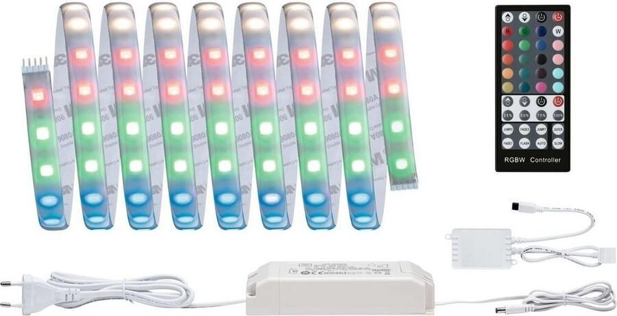 Paulmann Led-strepen MaxLED 500 Basisset 3m Deksel 3000K 36W 230 24V 60VA zilverkleur kunststof (1 stuk) - Foto 5