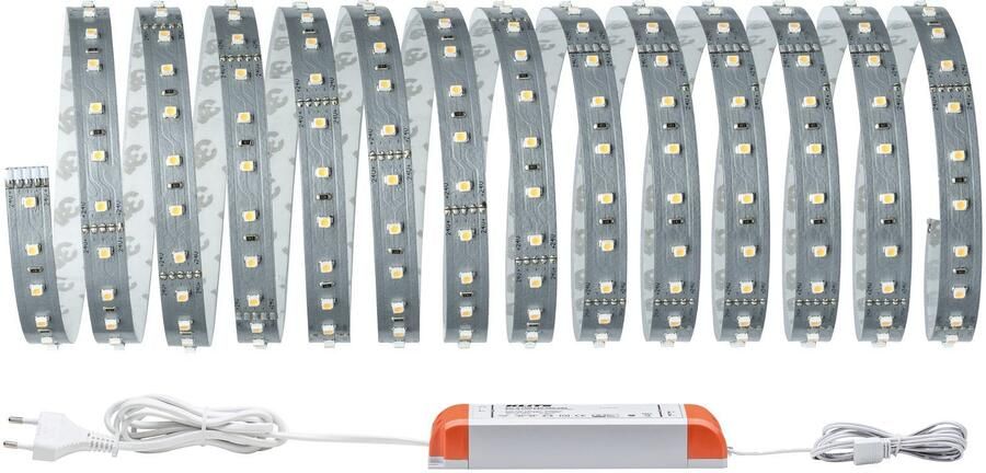 Paulmann Led-strepen MaxLED 500 Basisset 5m IP20 2700K 30W 230 24V 60VA zilverkleur (1 stuk) - Foto 7