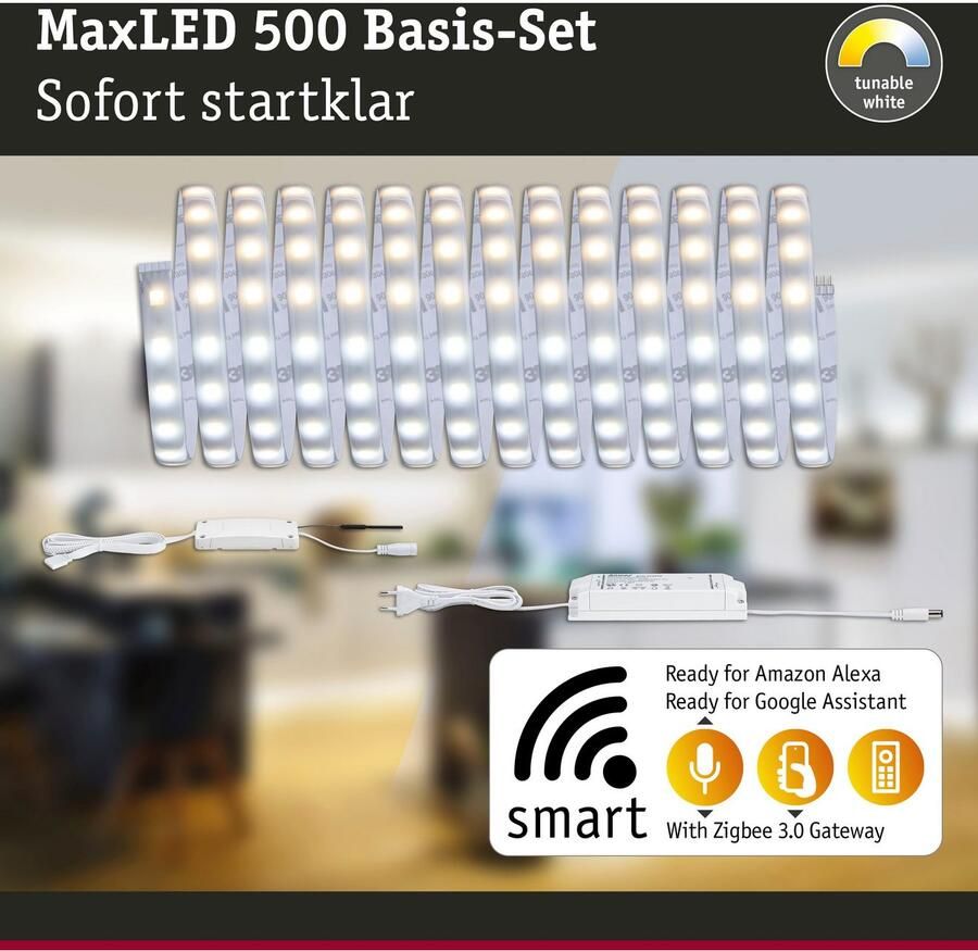 Paulmann Led-strepen MaxLED 500 Basisset Smart Home Zigbee (1 stuk)