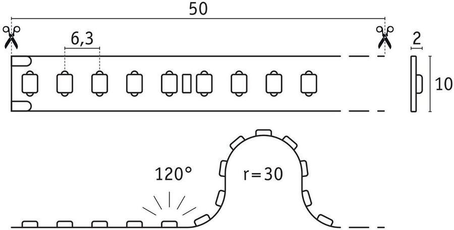Paulmann Led-strepen Pro Strip Gold P150 5m 927 IP20 24V DC 62W (1 stuk) - Foto 4