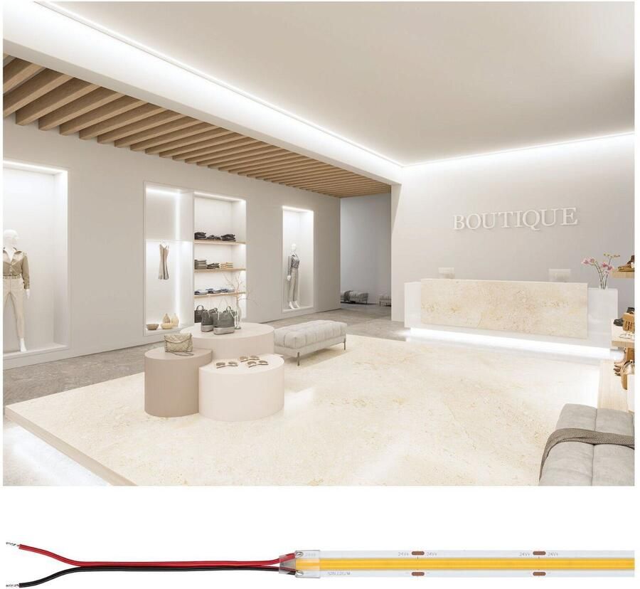 Paulmann Led-strepen Pro Strip Silver COB P150 5m 827 IP20 24V DC 68W (1 stuk) - Foto 6