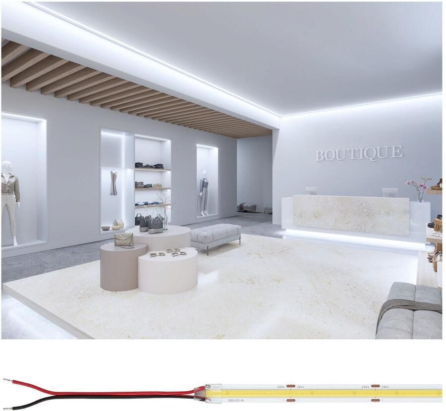 Paulmann Led-strepen Pro Strip Silver COB P150 5m 865 IP20 24V DC 65W (1 stuk) - Foto 5