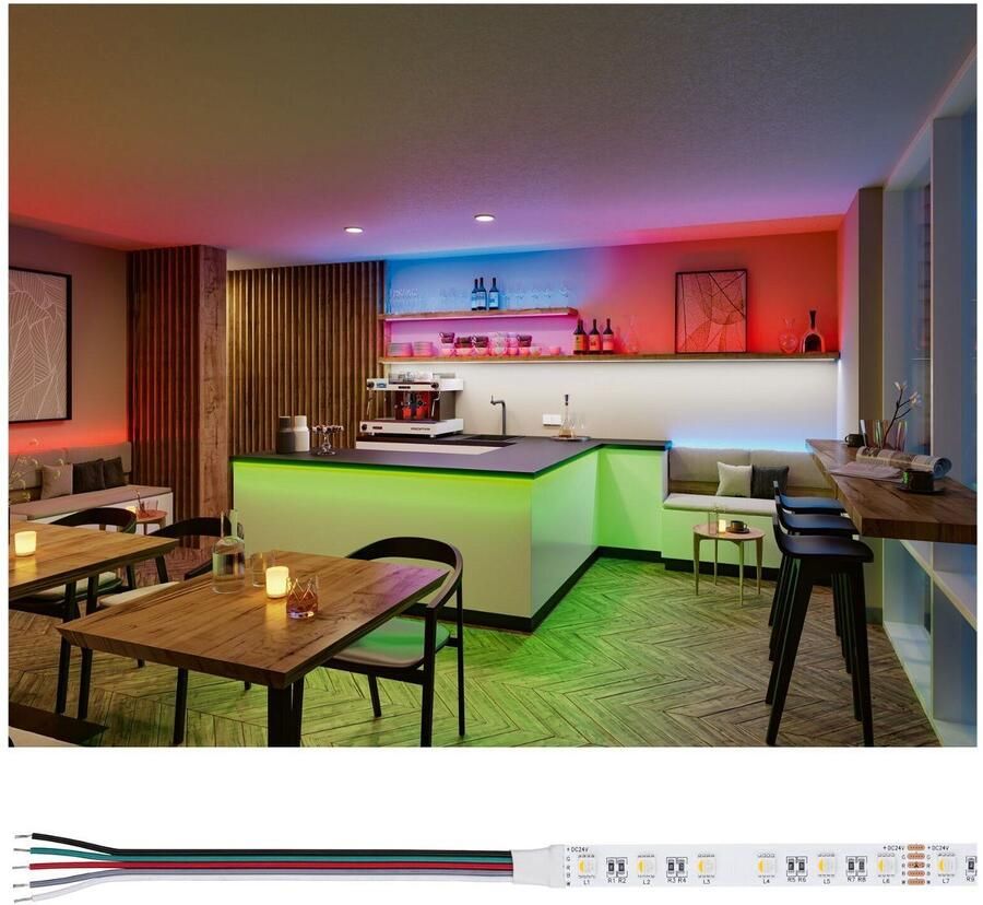 Paulmann Led-strepen Pro Strip Silver P25 5m RGBW 830 IP20 24V DC 54W (1 stuk) - Foto 6