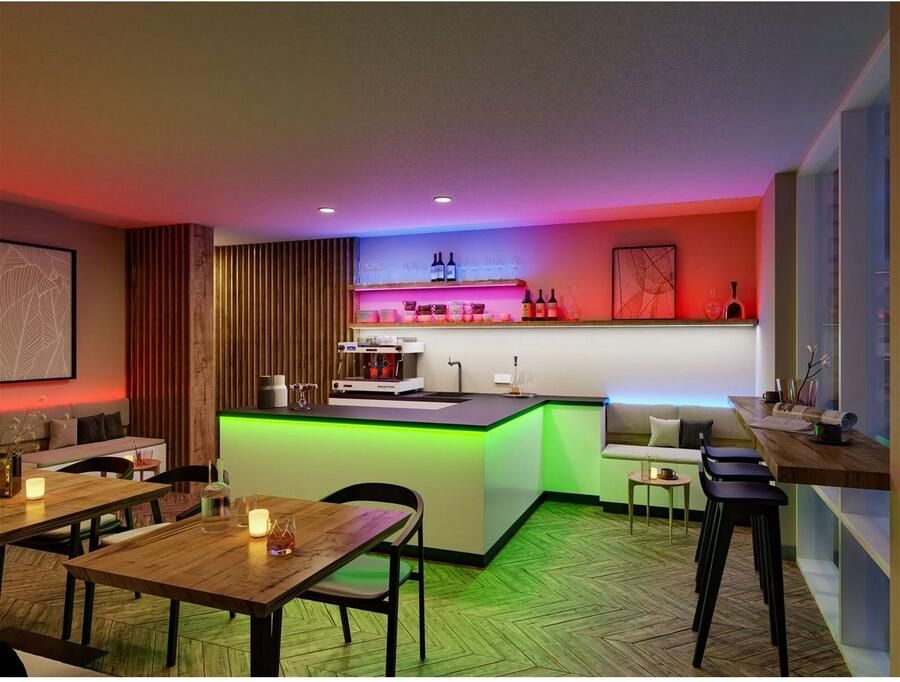 Paulmann Led-strepen Pro Strip Silver P25 5m RGBW 830 IP20 24V DC 54W (1 stuk)