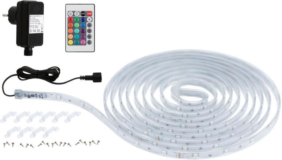 Paulmann Led-strepen SimpLED Outdoor Basisset 5m IP44 13W 45lm m RGB gecoat (1 stuk) - Foto 7