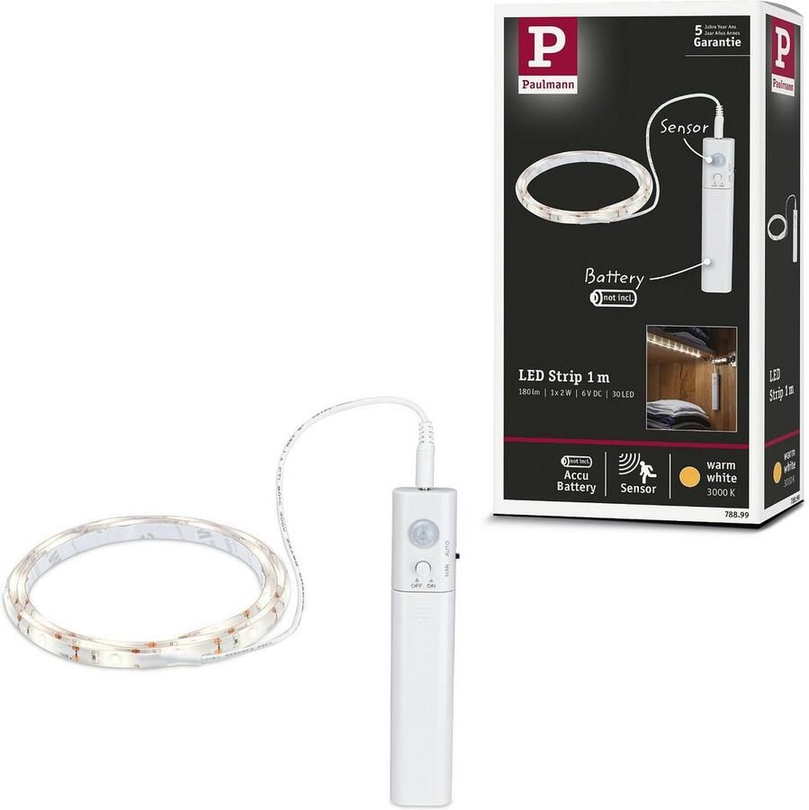 Paulmann Led-strip LED Strip 1m 2W 156lm m 3000K (1 stuk)