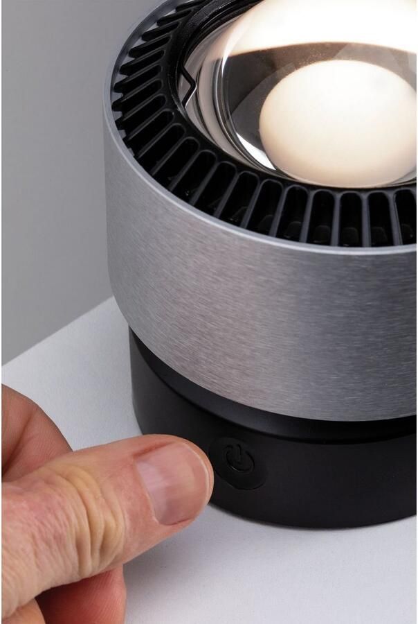 Paulmann Led-tafellamp Aldan 1x3 5W zwart alu geborsteld 230V aluminium (1 stuk) - Foto 10