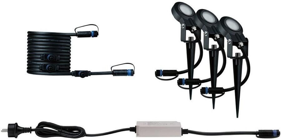 Paulmann Led-tuinlamp Plug & Shine Sting IP67 2200K 3x6 3W 75VA Antraciet (3 stuks) - Foto 6