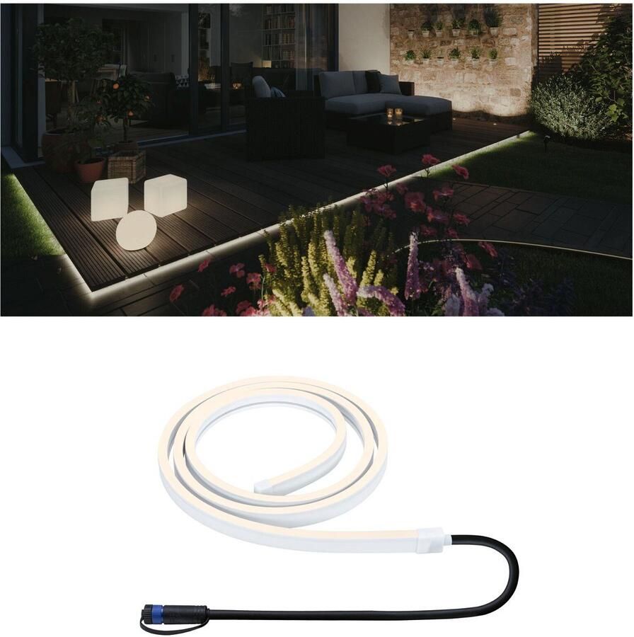 Paulmann Led-tuinlamp Plug & Shine Stripe Smooth Enkelstrip IP68 3000K 12W Wit (1 stuk) - Foto 10