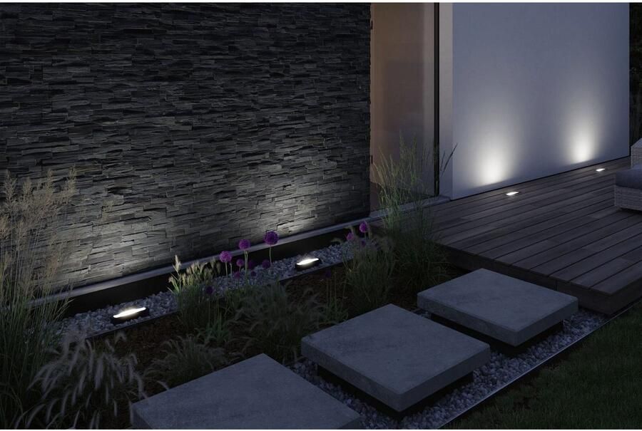 Paulmann Led-tuinlamp Plug & Shine Wandfluter Ito Enkel lamp IP67 3000K 6 1W Antraciet (1 stuk) - Foto 2