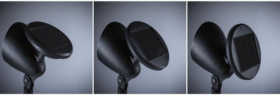 Paulmann Led-tuinlamp Solar Spot Solena IP44 3000K 2lm Zwart (1 stuk) - Foto 3