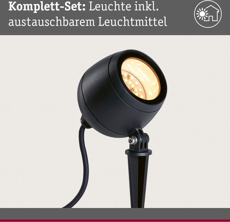Paulmann Led-tuinverlichting Buiten 230V Spot Kikolo Insect friendly ZigBee (1 stuk)