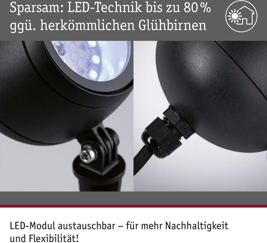 Paulmann Led-tuinverlichting Buiten 230V Spot Kikolo RGBW ZigBee (1 stuk) - Foto 4