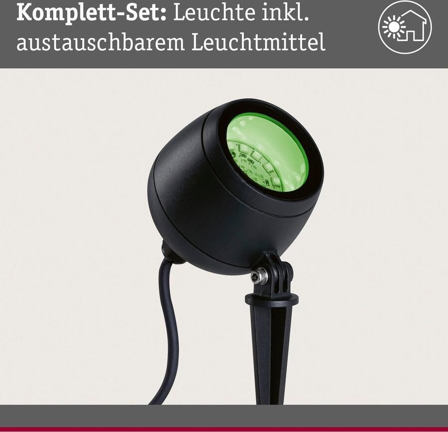 Paulmann Led-tuinverlichting Buiten 230V Spot Kikolo RGBW ZigBee (1 stuk) - Foto 2