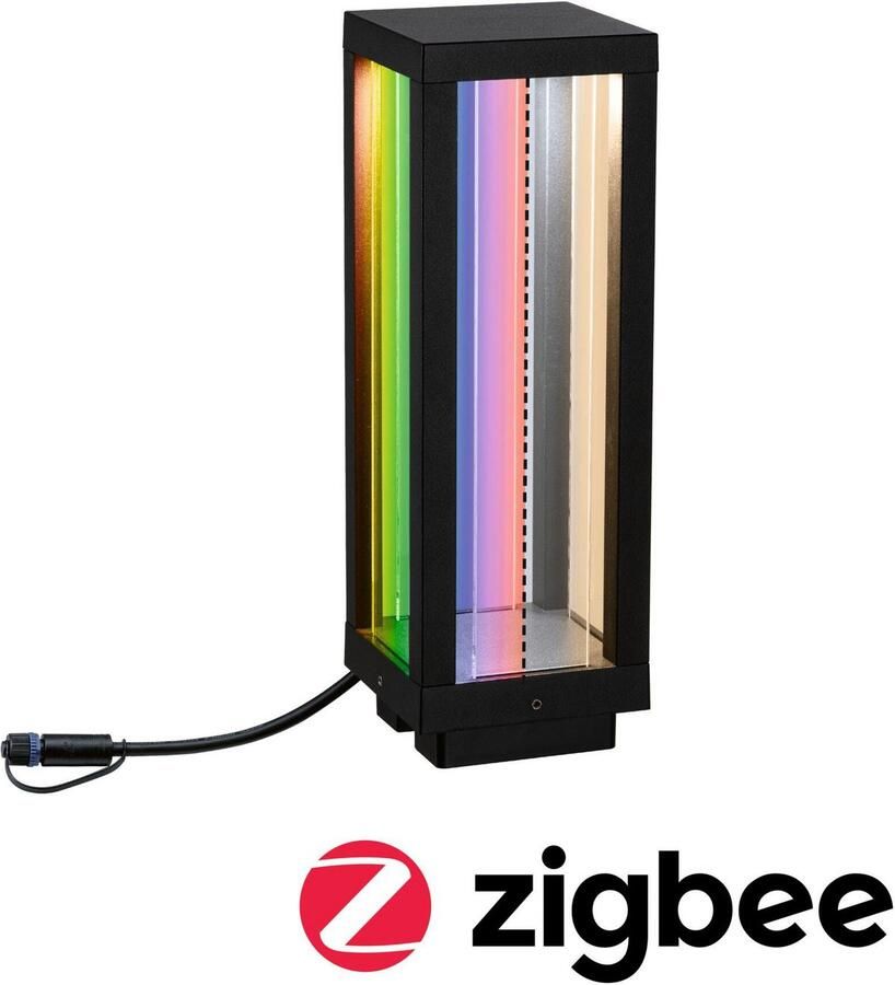 Paulmann Plug & Shine Lantaarn Smart Home Zigbee 3.0 Classic Enkele lamp IP44 RGBW+ 2W Antraciet - Foto 3