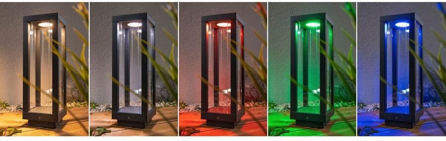 Paulmann Plug & Shine Lantaarn Smart Home Zigbee 3.0 Classic Enkele lamp IP44 RGBW+ 2W Antraciet - Foto 9