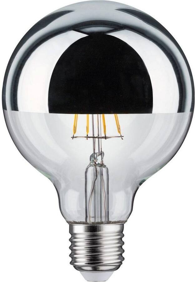 Paulmann Led-verlichting 230V Globe G95 600lm 6 5W 2700K zilverkleur (1 stuk) - Foto 3