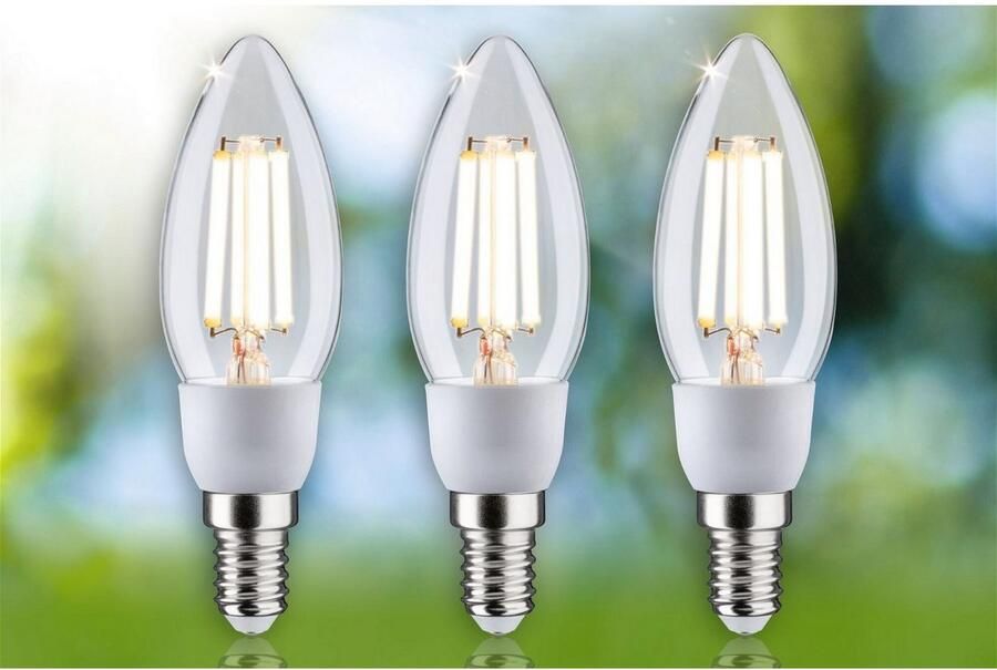 Paulmann Led-verlichting Eco-Line 3-pack kaars 525lm 2 5W 3000K helder 230V - Foto 5