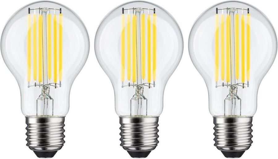 Paulmann Led-verlichting Eco-Line filament 230V LED lamp E27 3-pack 1055lm 5W 3000K helder (3 stuks) - Foto 5