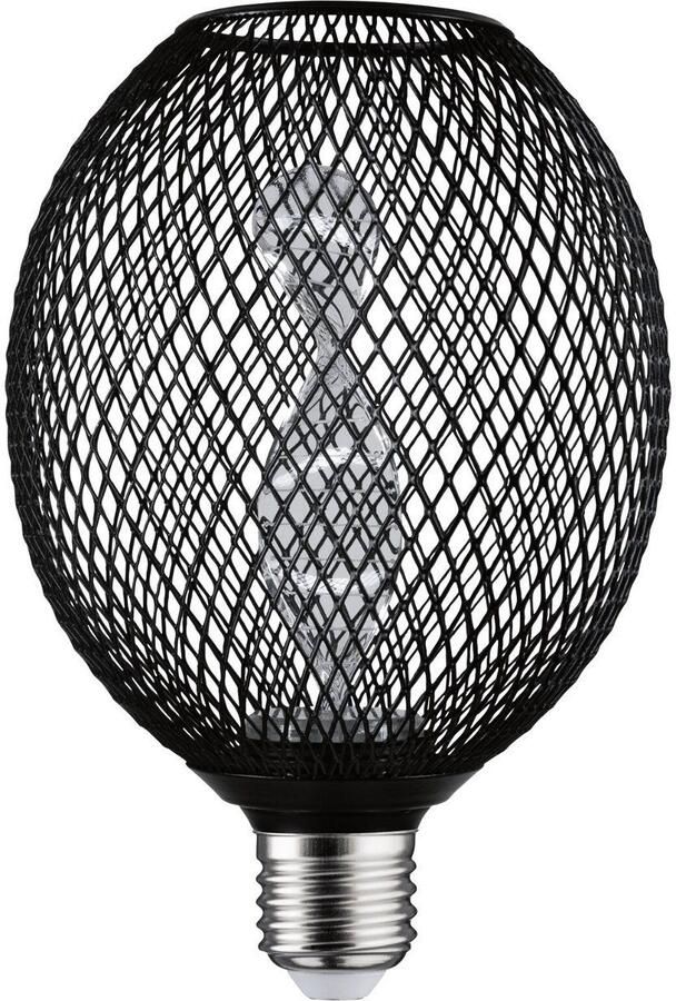 Paulmann Led-verlichting Metallic Glow Globe zwart Helix 110lm 3 5W 1800K 230V - Foto 7
