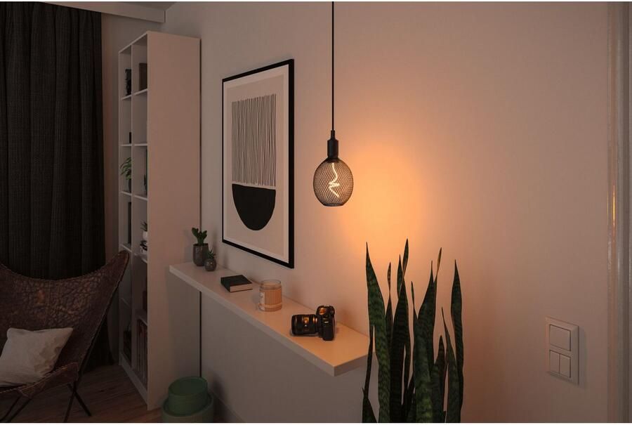 Paulmann Led-verlichting Metallic Glow Standard 230V LED globe dimbaar zwart (1 stuk) - Foto 3