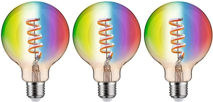 Paulmann Led-verlichting Smart Filament 3-pack G95 470lm 2200K-6500K goudkleur 230V (1 stuk) - Foto 5