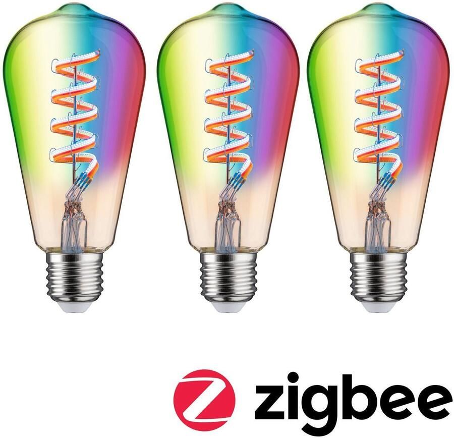 Paulmann Led-verlichting Smart Filament 3-pack ST64 470lm 2200K-6500K goudkleur 230V (1 stuk) - Foto 7