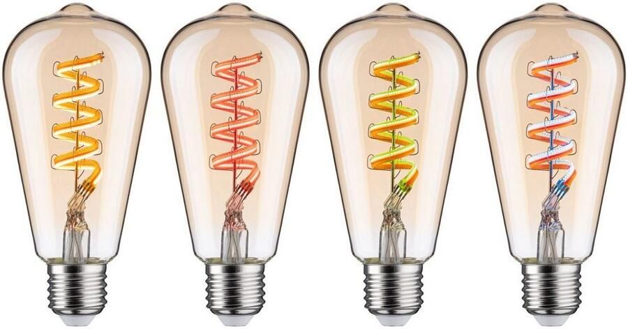 Paulmann Led-verlichting Smart Filament 3-pack ST64 470lm 2200K-6500K goudkleur 230V (1 stuk) - Foto 4