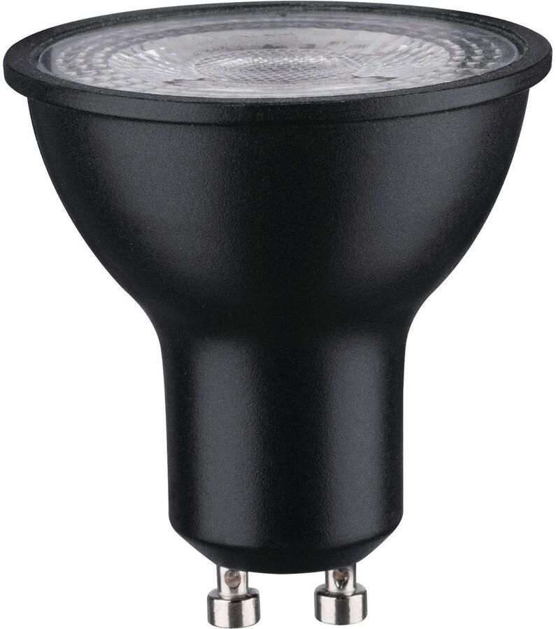 Paulmann Led-verlichting Standaard 230V LED Reflector 460lm 7W 2700K Zwart mat (1 stuk)